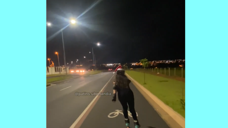 Patinando no Jardim Versailles. Uberlândia-MG.