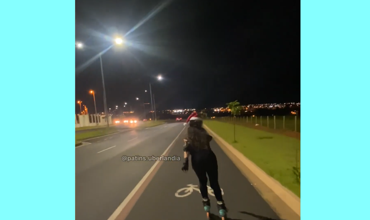 Patinando no Jardim Versailles. Uberlândia-MG.