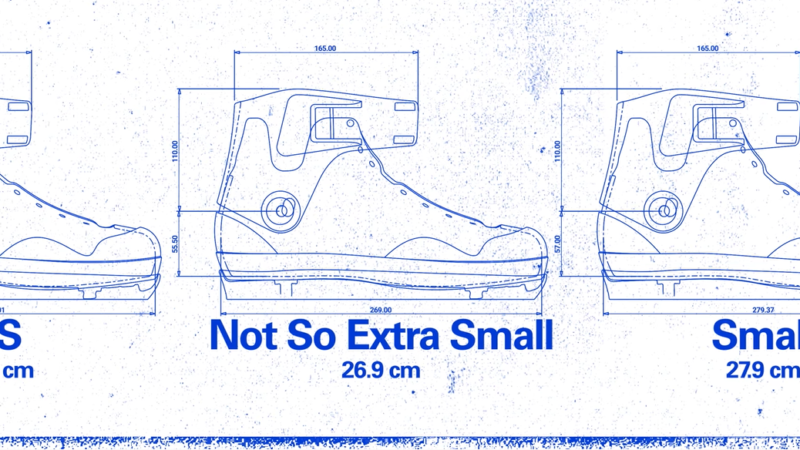 THEM SKATES presents our “Not So Xtra Small” shell and “Shmedium” shell