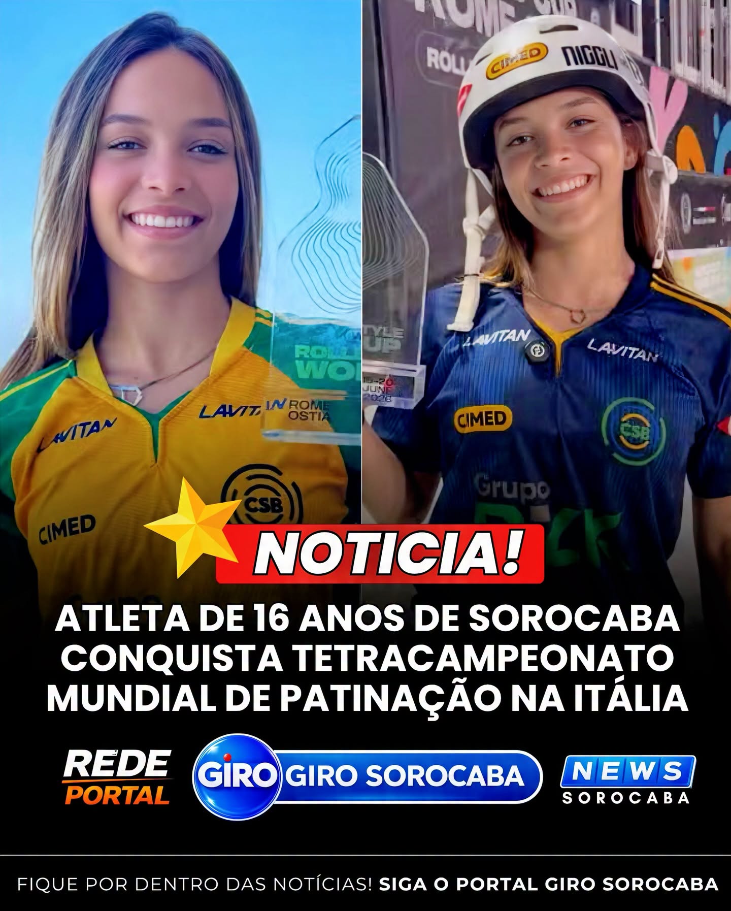 Patinadora Ana Júlia conquistou neste fim de semana o tetracampeonato