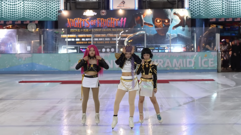 Kpop Demon Hunter Ice Skating performance