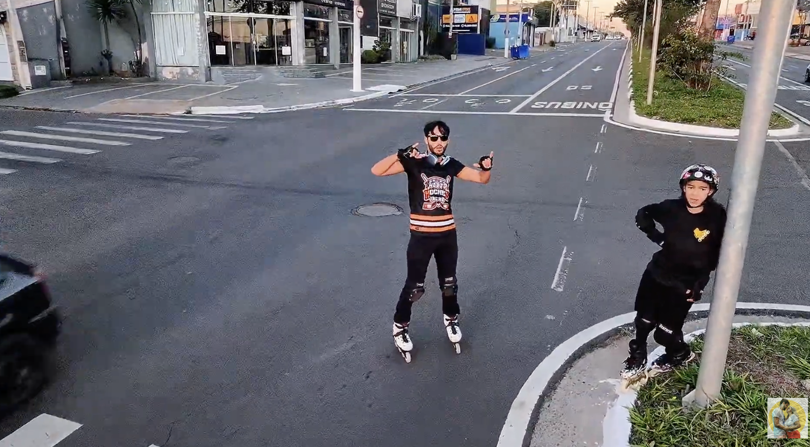 DESCEMOS A OLÍVIO FRANCISCINI DE PATINS | Eu de FAKE, Nicolas de frente e James na missão 🎥 @dronewo