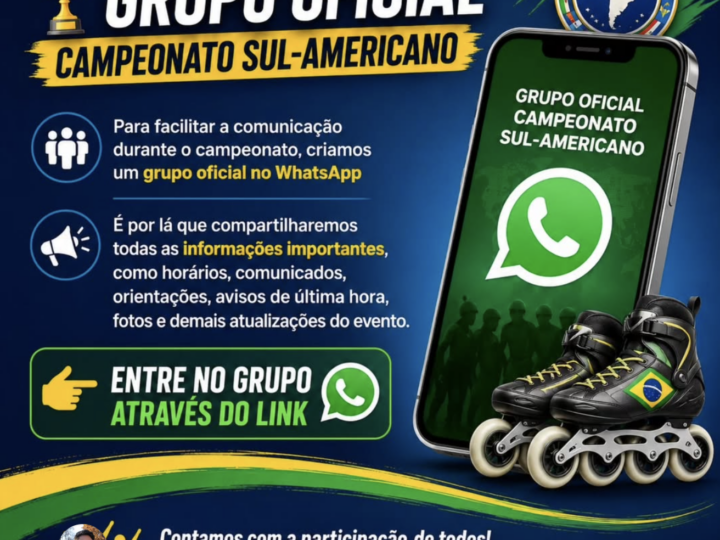Está chegando a hora! Faltam poucos dias para o Campeonato Sul Américano / Brasileiro..