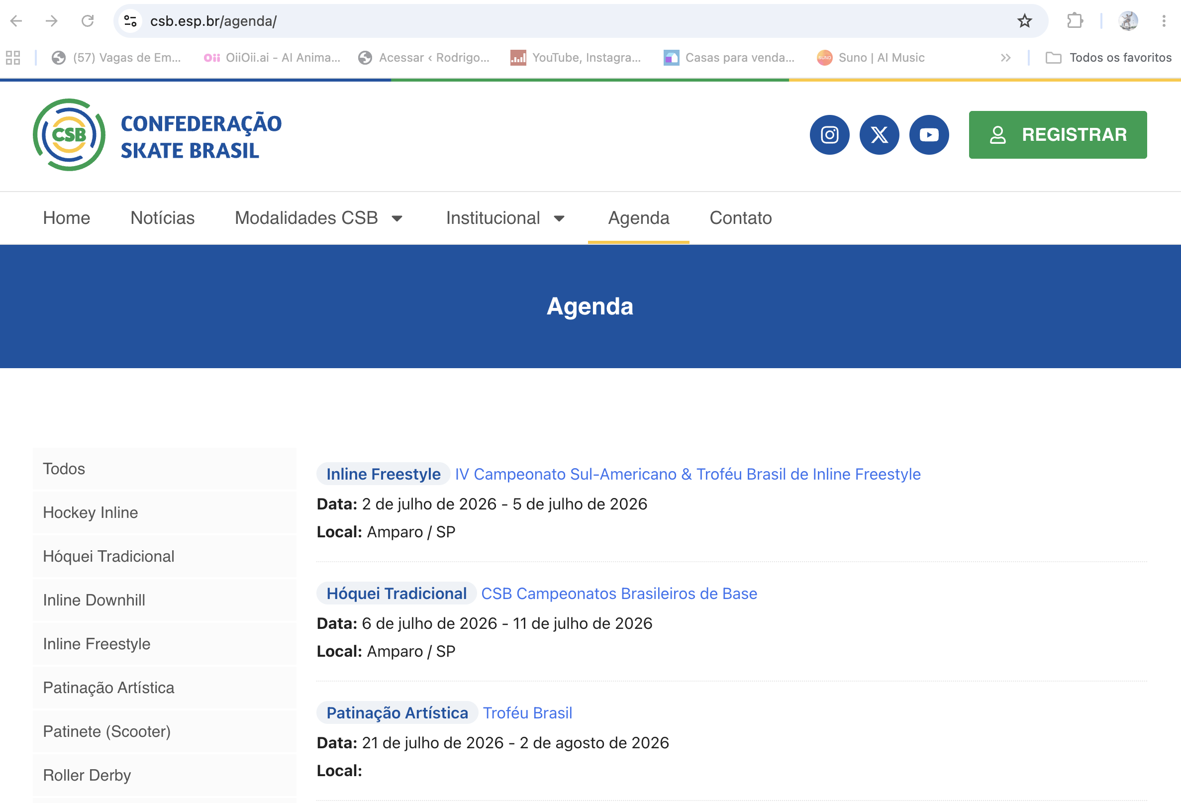 Agenda CBS