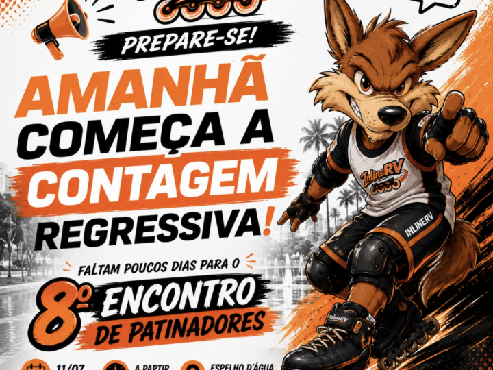 Amanhã começa a nossa contagem regressiva para o 8º Encontro de Patinadores