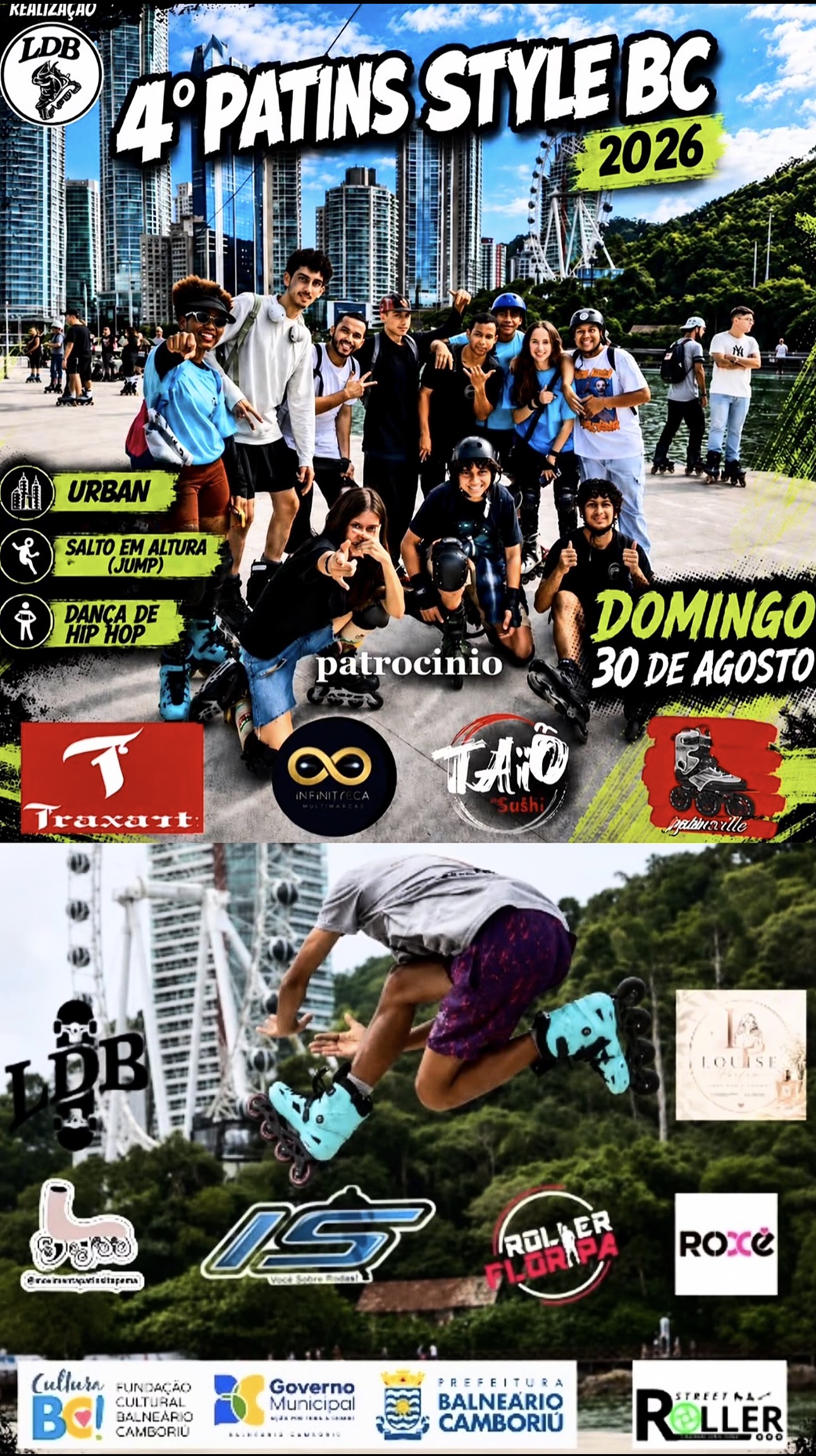 4º Patins Style BC 2026 acontece em Balneário Camboriú
